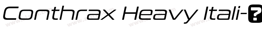 Conthrax Heavy Itali字体转换